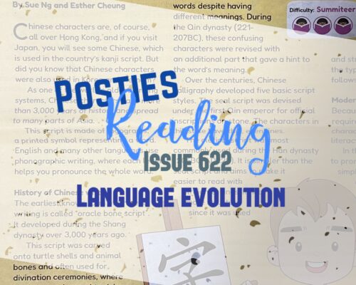 Posties Reading Issue 622 – Language Evolution